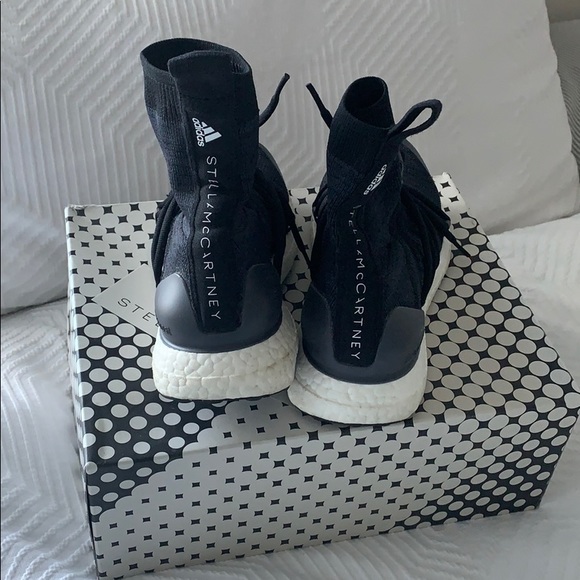 Adidas by Stella McCartney Black and White Athletic Shoes - Picture 2 of 6